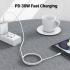 ACEFAST C3-01 USB-C To Lightning TPE Charging Data Cable 1.2M - White